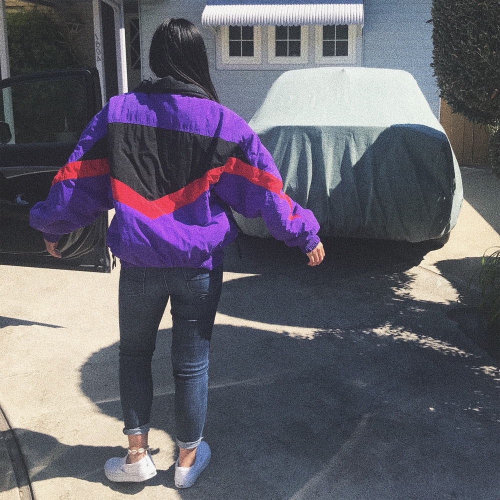 Vintage Half-Zip Windbreaker :)
